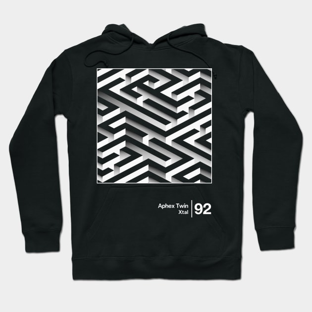 Aphex Twin - Xtal / Minimalist Style Graphic Design Hoodie by saudade